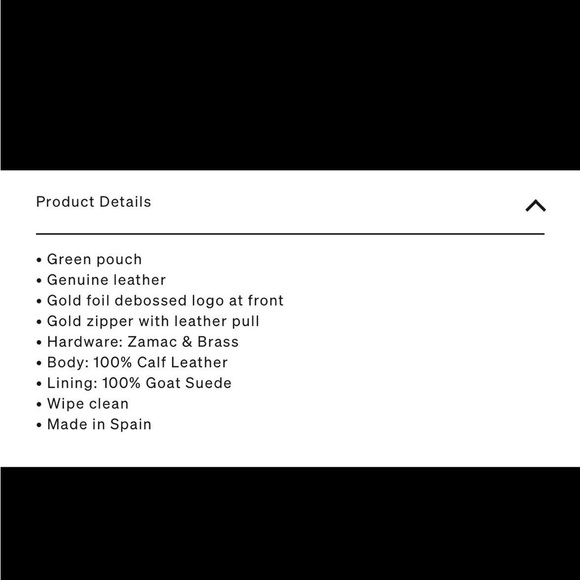 ALD Small Leather Pouch Botanical Green - Picture 3 of 9